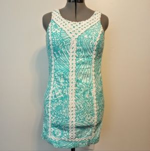 Lilly Pulitzer Classic Turquoise Sheath Dress